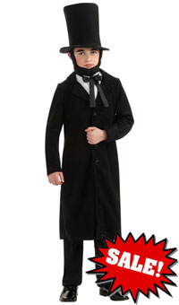 New Abraham Lincoln Costume for Kids